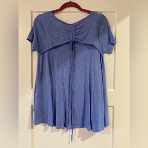 Anthropologie short sleeve with design on the back